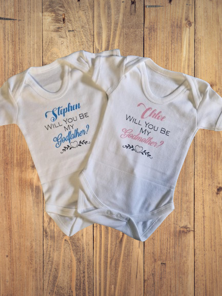 Godfather/Godmother Babygrow Bundle