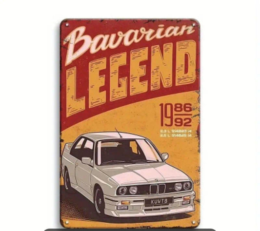 E30 Garage Tin Sign