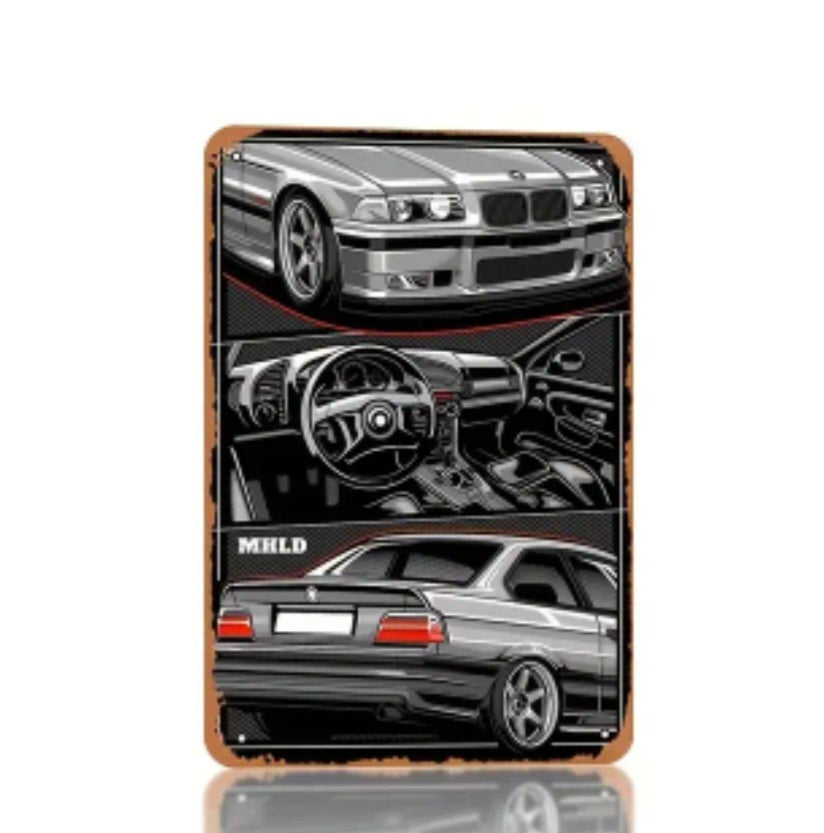 BMW Metal Tin Sign