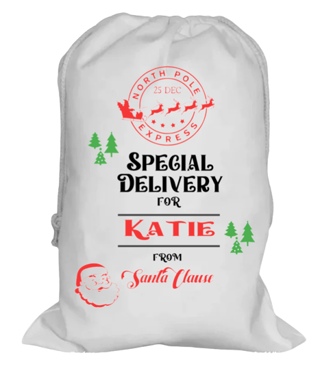 Custom Name Santa Sack