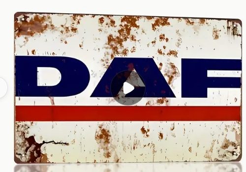 DAF Metal Tin Sign