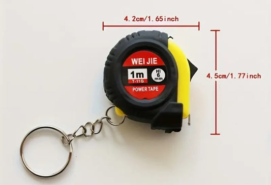 Mini Tape Measure Keyring