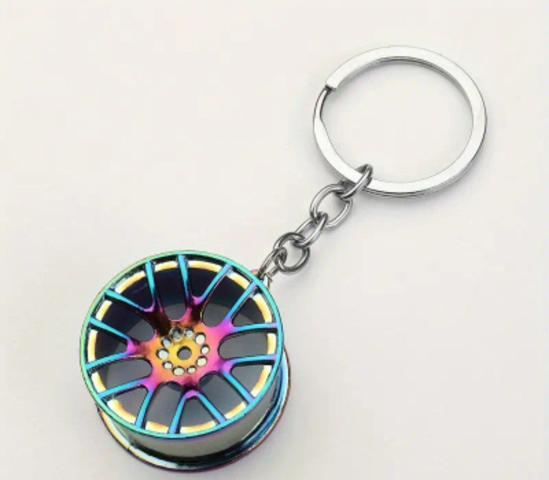 Neochrome Wheel Keyring