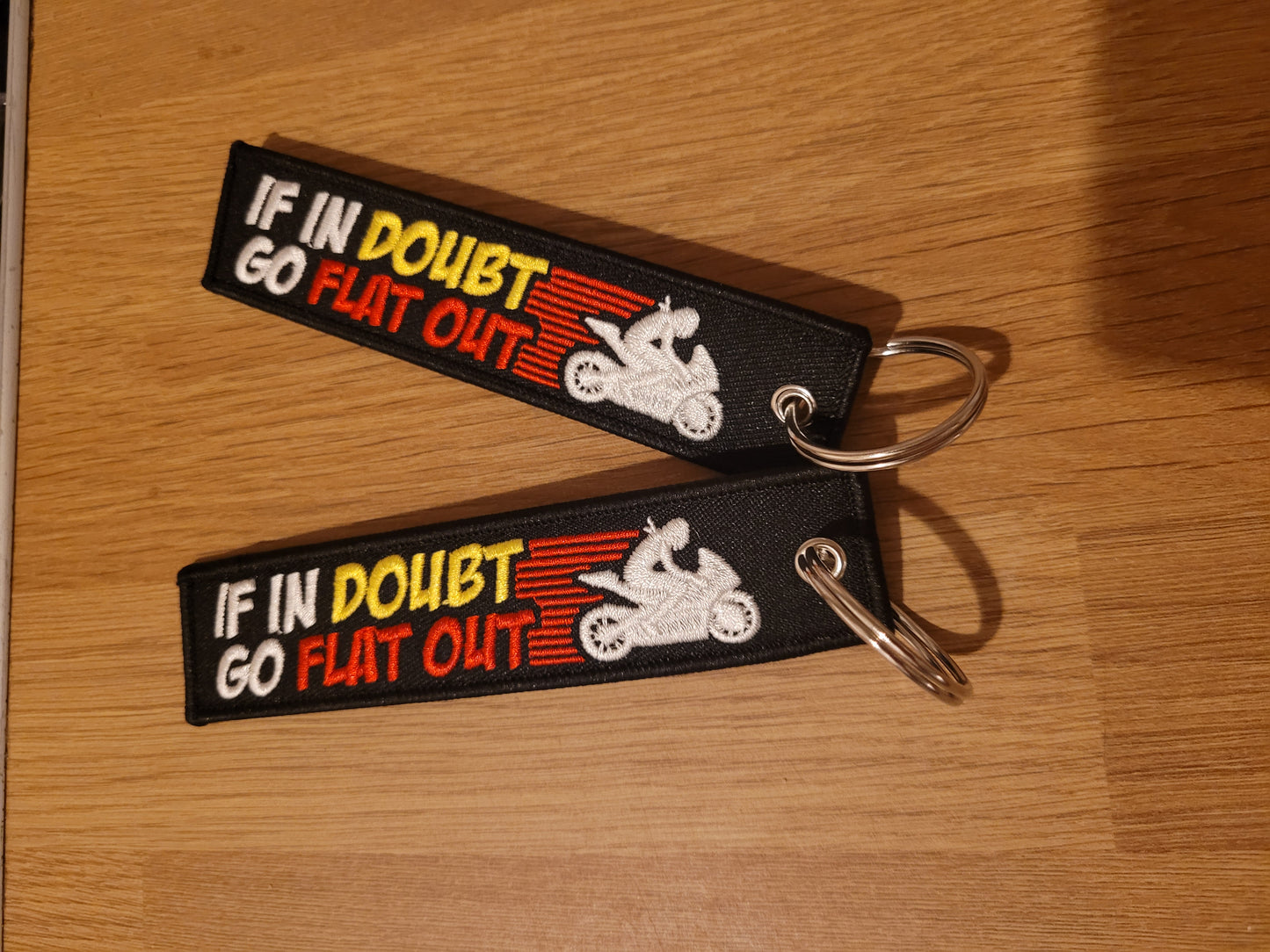 If In Doubt Motorbike Keytag