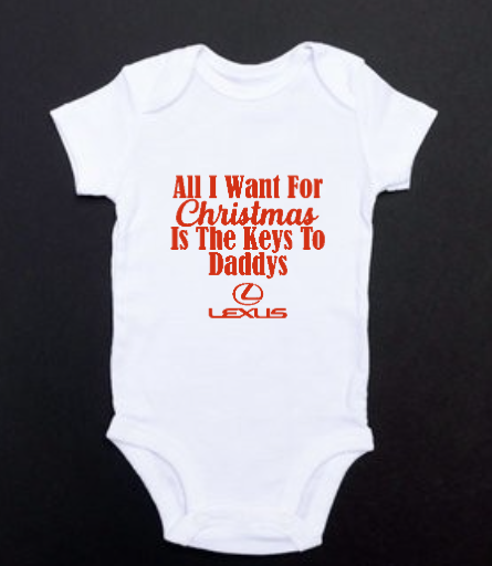 All I Want For Christmas Babygrow