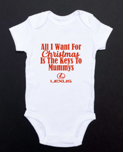 All I Want For Christmas Babygrow